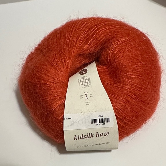 Rowan Kidsilk Haze Yarn in Vibrant Orange lot of 6 - Picture 6 of 6